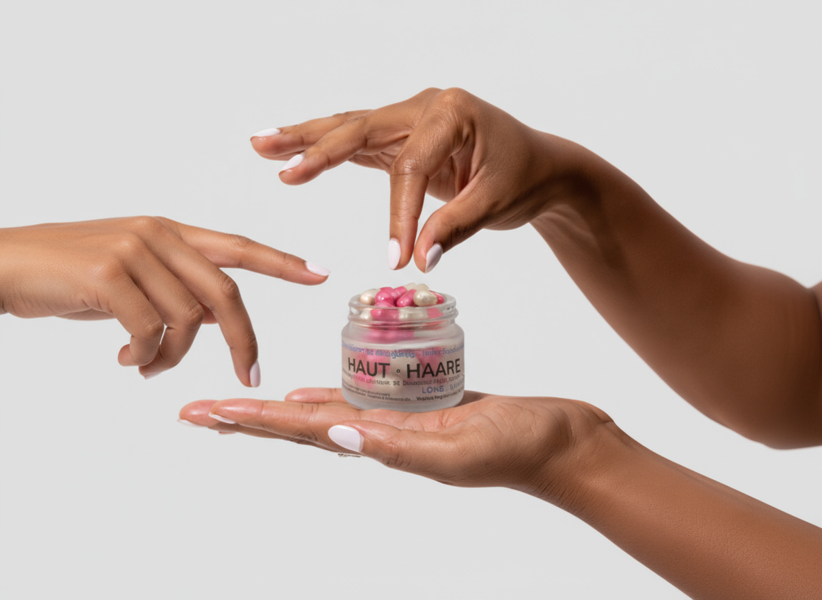 Sichtbare Ergebnisse nach 8 Wochen personalisierte Supplements f&uuml;r Haarwachstum dickere ges&uuml;ndere Haare