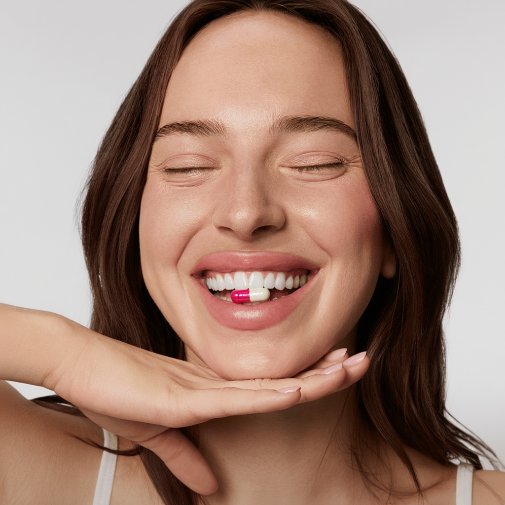 Hochwertige personalisierte Vitamine in Premium Dose f&uuml;r optimale Haar und Hautgesundheit